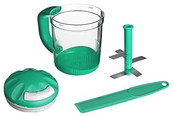 Genius Twist N Joy | 4 Teile | Alles-Schneider | Müheloses Zerkleinern | Gemüse-Schneider | Kräuter | Nüsse | Mahlen | NEU