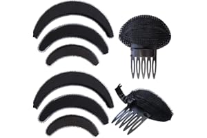 NAIHOD 10 Pieces Hair Volume Increase Puff Sponge Bump It Up Hair Accessories Set for DIY Women Girls Updo Hair Styling Tools