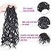 MOBOK 3 Pcs/Lot Goddess Locs Faux Locs Crochet Twist Braiding Soft Synthetic Hair Extension (1B), 14 Inch (Pack of 3)