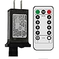 8 Mode LED Transformer 12V Controller, Low Voltage Class 2 Power Supply, US Plug Adapter Replacement for String Light