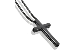 Milumber Cross Breathing Necklace to Quit Smoking for Men & Women – Stainless Steel Anxiety Relief Necklace, Stop Smoking Inhaler, Breathlink & Noluva Inspired Design
