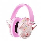 Dr.meter Ear Defenders Children Pink Rabbit SNR 27 dB Adjustable Headband