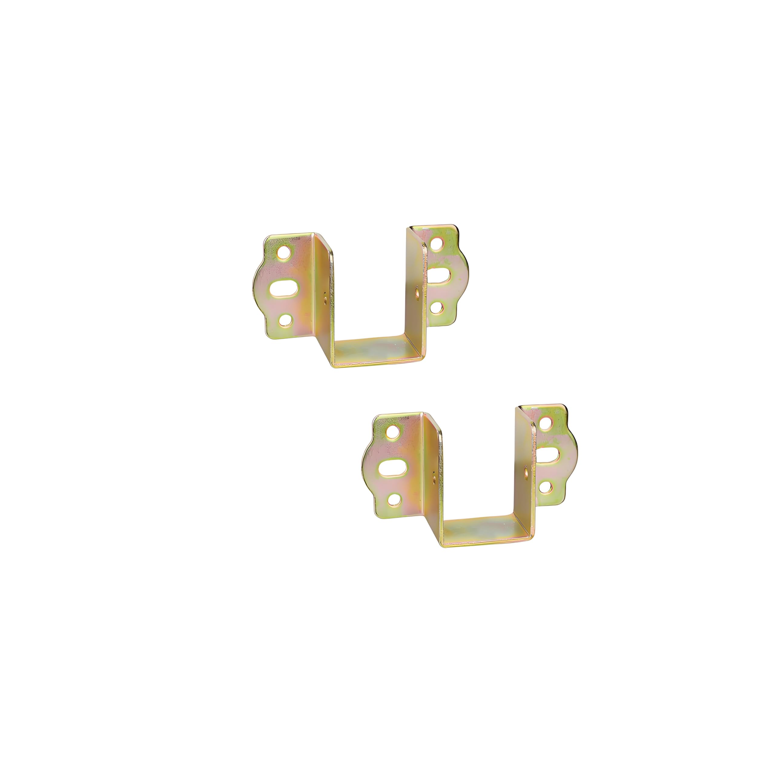 LIKERAINY Centre Support Bed Hinge Rail Brackets Timber Joist Hanger Width 35 mm Suspension Connecting Fittings Hooks Fastener for Bed Frame Metal 2 pcs