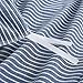 Wake In Cloud - Striped Cotton Duvet Cover Set, 100% Washed Cotton Textured Percale Bedding Set, Ticking Stripe Pinstripe Farmhouse, 3 Pieces, Denim Blue, King Size