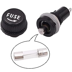 Tnisesm 8 Pcs Panel Mounted 5x20mm Screw Cap Fuse