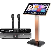 2026 New Chinese Karaoke Machine KV-V5 MAX Karaoke Player, with Reverb Wireless Microphone, Pihaosen 22-inch capacitive Touch Screen Free Cloud Download Function YouTube APP Online Play