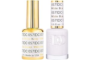 DAISY DND DND Gel Polish Set, White Collection, UV/LED GelPolish and Air Dry Nail Lacquer, Matching Chip-Free Polish Duo, 0.5 Fl Oz Each