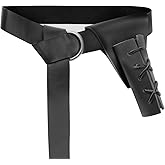 Medieval Knight Leather Belt with Pirate Sword Holster Dagger Frog Renaissance Belt Set for Knight Costume Cosplay