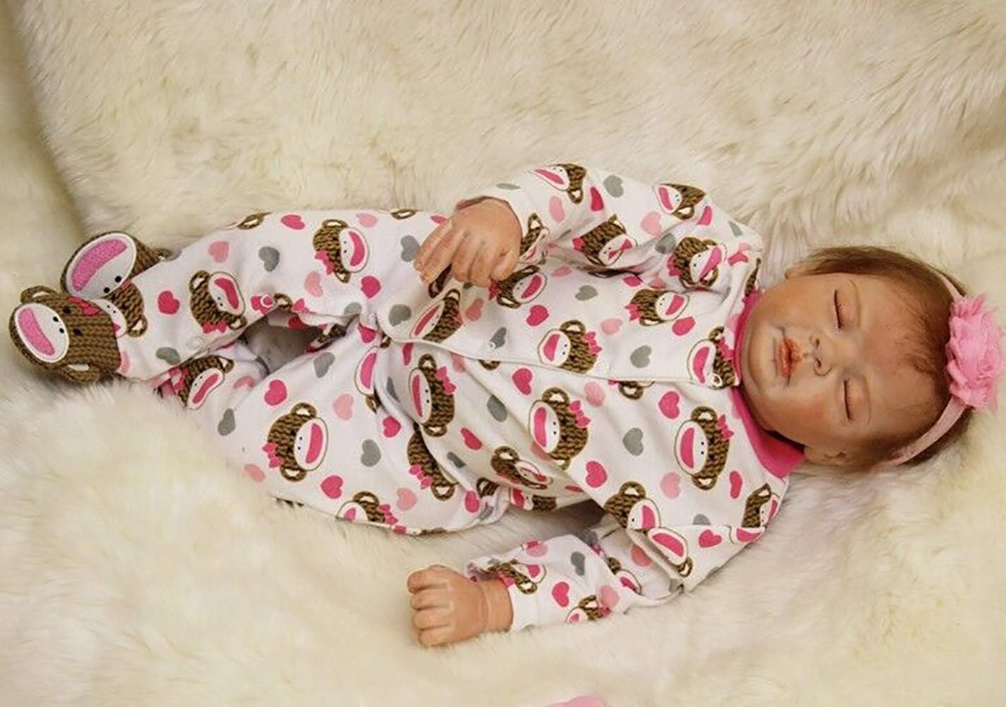 Ziyiui 18 Poupee Reborn Bebe Bebe Reborn Fille Silicone Plein Corps Qui Ressemble A Des Vraispoupee Reborn Fille 45 Cm Bebe Reborn Pas Cher Realiste Magnetique Jouet Pour Age 3 Poupees Et