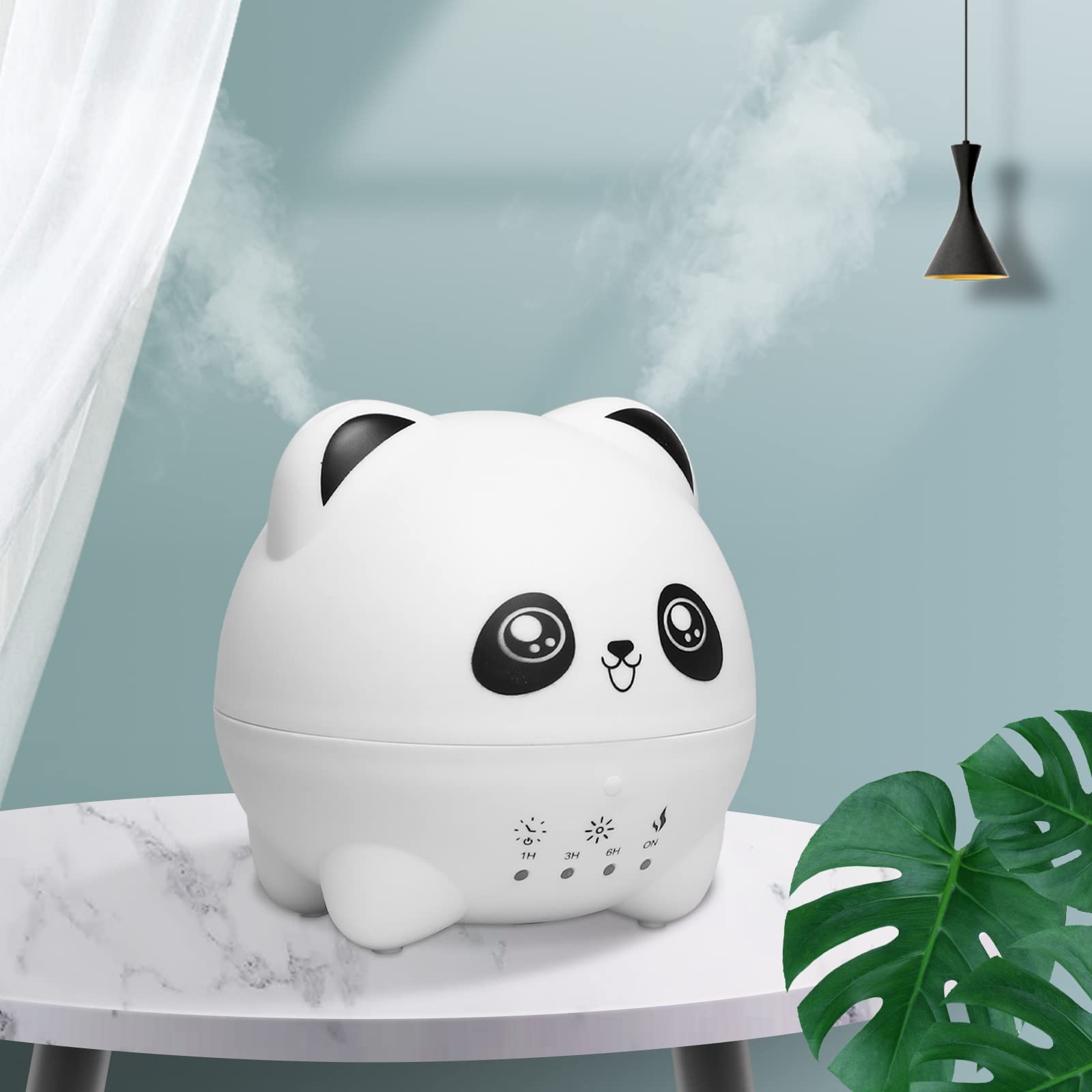Mightree Mini Cool Mist Humidifier - Quiet Aroma Diffuser with 7 Color LED Lights, 2 Mist Levels, Timer & Auto Shut-Off for Bedroom and Office
