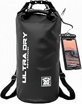 Ultra Dry Adventurer Premium 20L Waterproof Bag with Phone Case & Adjustable