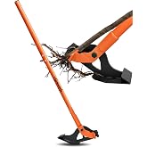 CGENWDCH Large Size &frac14; - 2" Sapling Puller, Heavy-Duty Tree Root Puller Tool | Fully Uproots Woody Stems &frac14; " to 2 "and Roots, High-Leverage, Fit for Trees/Shrubs/Vines and Thorns with Large Root Systems