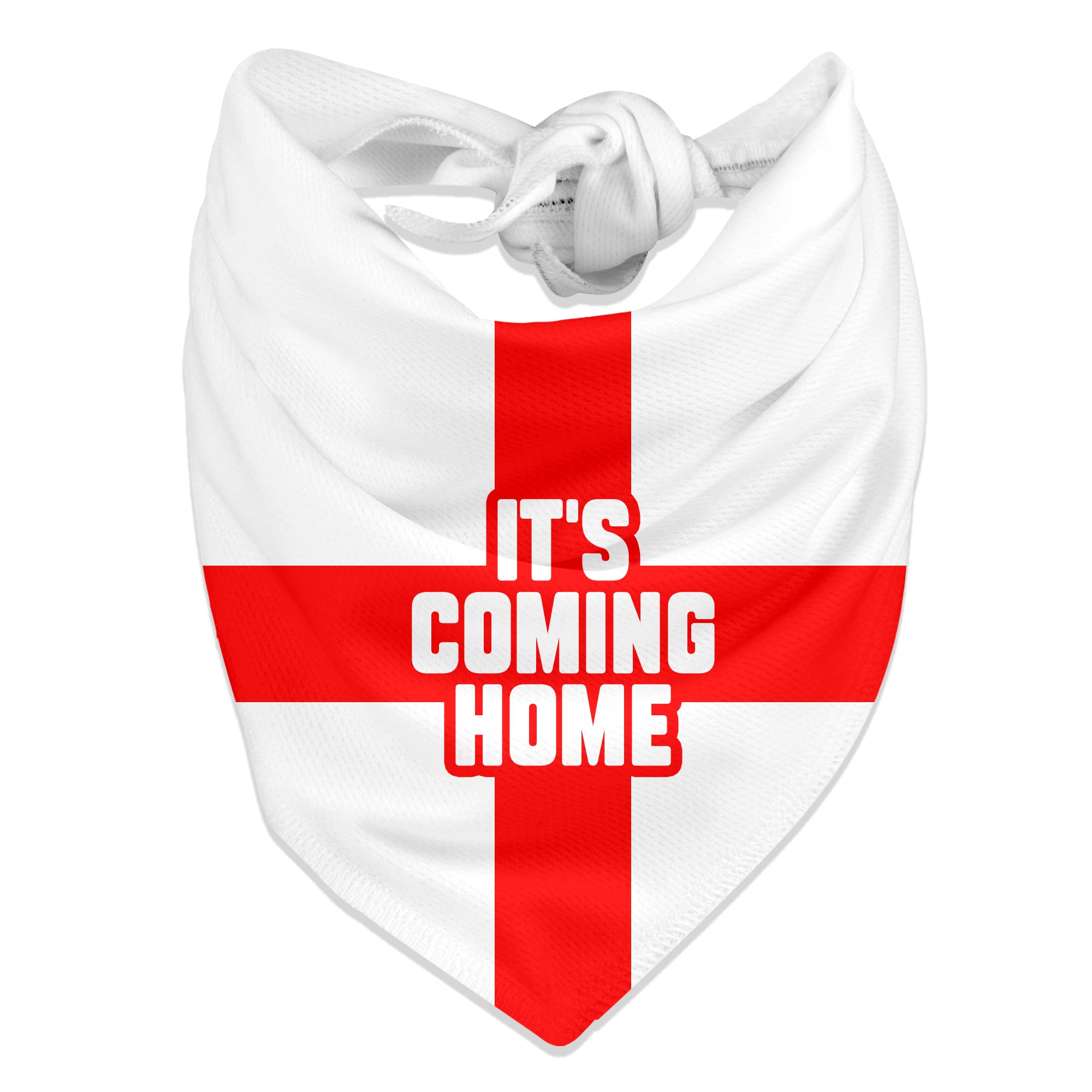Dogsy Its Coming Home Dog Bandana | England Dog Bandana | Its Coming Home Bandana for Dogs | England Flag Bandana | Football Dog Bandana for Dogs | England Dog Accessories (Small)