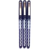 OHTO Fude Ballpoint Pen Extra Bold, 1.5mm, black ink, 3 pens per Pack (Japan import) [Komainu-Dou Original Package]