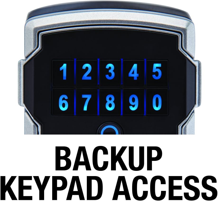 Master Lock Lock Box, Electronic Wall Mount Key Safe with Personal Use Software Platform, 3-1/4 in. Wide, 5441D: Home Improvement