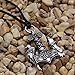 TTKP Norse Odin Thors Hammer Mjolnir Viking Viking Wolf And Raven Pendant Ancient Birds Necklace