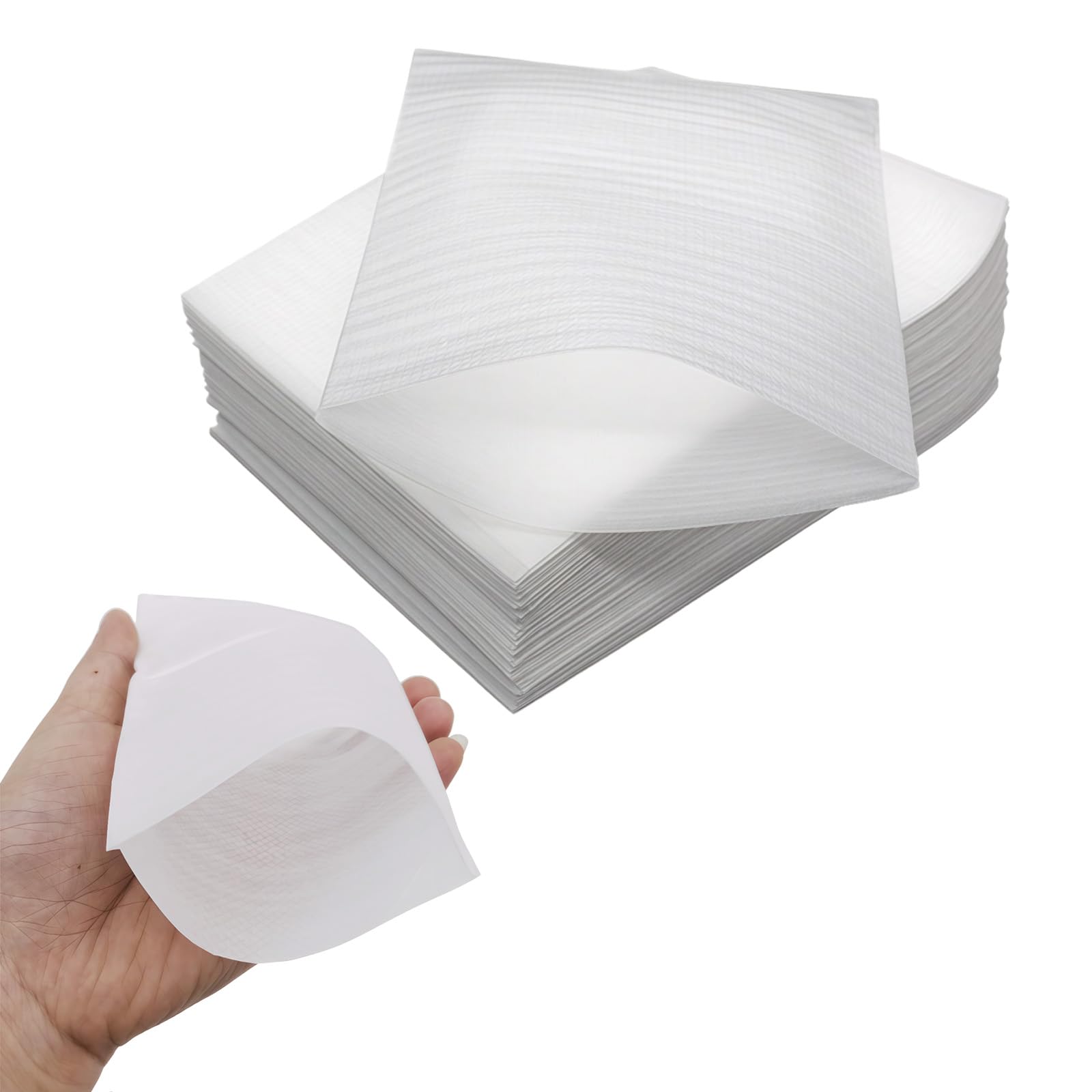 100PCS 4 x 6 Inch Foam Wrap Cushion Pouches Foam Wrap Sheets Dishes Cups Glassware Packing Bags Packing Shipping and Moving Supplies (White)