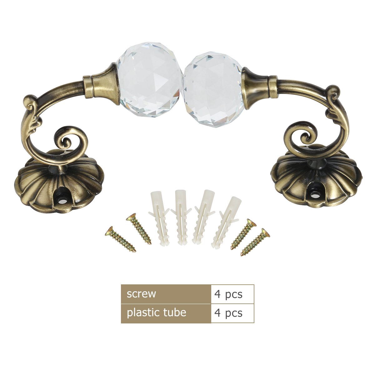 SEWACC Ferma Tende A Forma Di Fiore Di Loto – 2 Pezzi, Bianco, Dimensioni 10x9,5x3 Cm, Accessori Per Tende Per Casa E Ufficio, Facili Da Usare