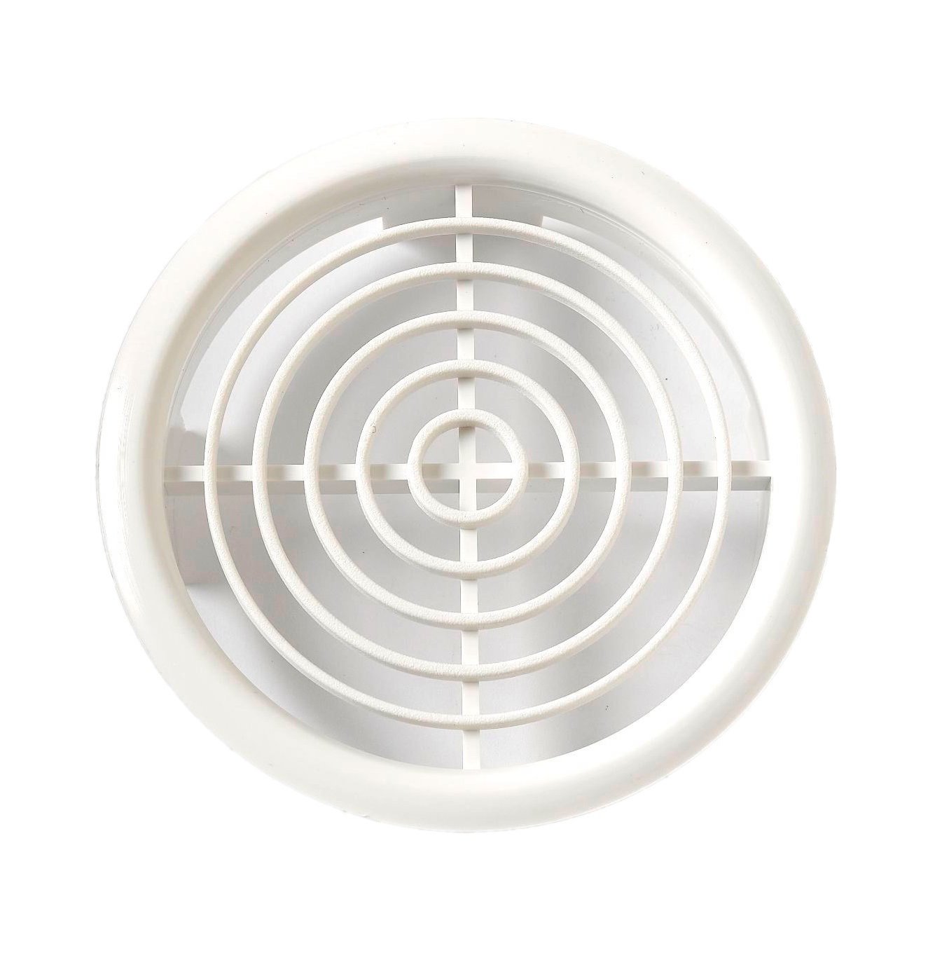 Merriway BH05538 (4 Pcs) Push-In Louvred Soffit Vent Grilles, 70mm (3 Inch) - Pack of 4 Pieces