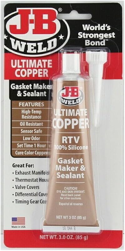 J-B Weld 32325 Ultimate Copper High Temperature RTV Silicone Gasket Maker