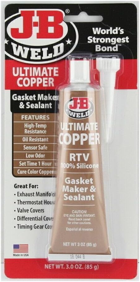 J-B Weld 32325 Ultimate Copper High Temperature RTV Silicone Gasket Maker