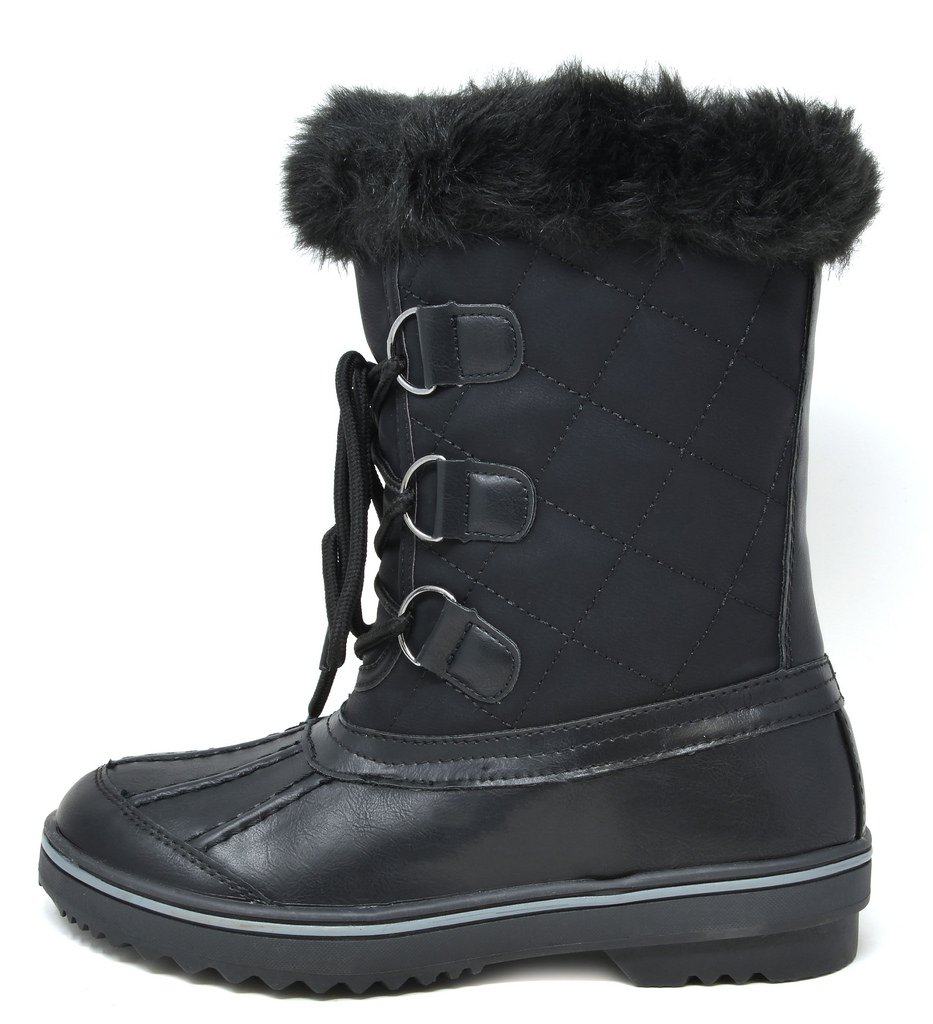 DREAM PAIRS Women's Swiss-Low Black Mid Calf Winter Snow Boots Size 9 M US - Image 3