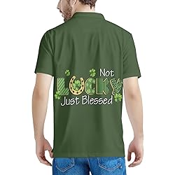 HUGS IDEA Lucky Print Golf Shirt St. Patrick's