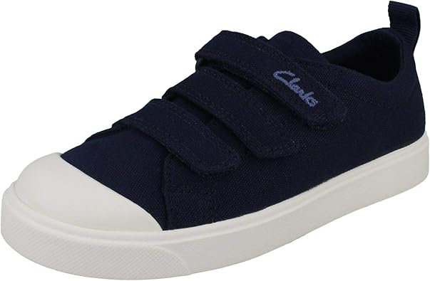 clarks white trainers child