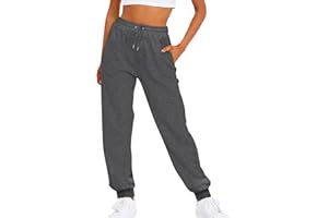 OIUCVGB Sweatpants for Women Cinch Bottom Drawstring Elastic Waist Pants Athletic Yoga Joggers Lounge Trousers with Pockets