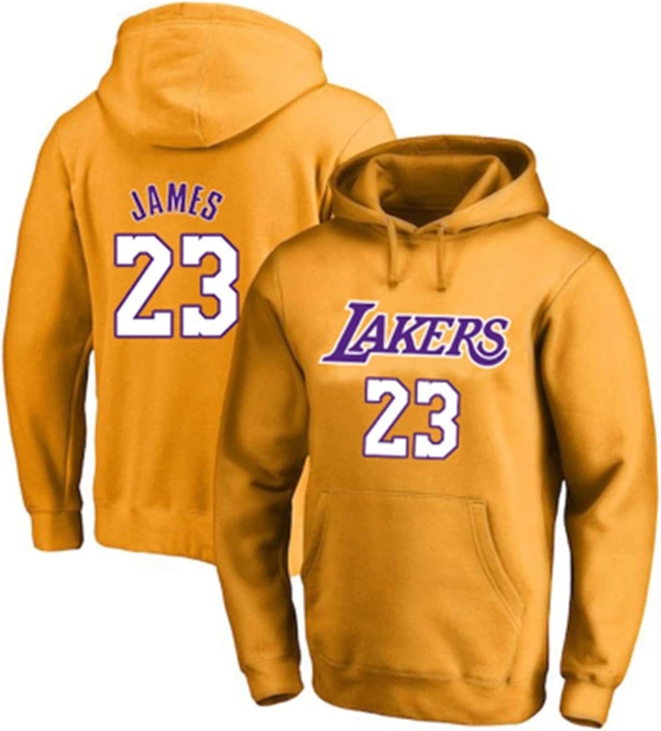Lakers 23 James Basketball Jersey, primavera y otoño con capucha