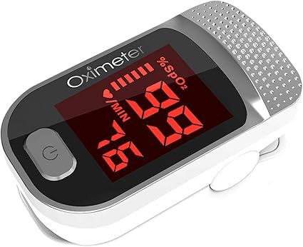 Portable Pul-se Oximeter,Fingertip Oxygen Saturation Monitor with LED Screen Digital for SpO2 Simple to Use Accurate Reading for Adults and Kids Fast Shipping# 984764