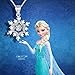 ANEWISH Fine Jewelry Necklace for Women Cubic Zirconia Snowflakes Sterling Silver Pendant for Girl Lady Bride