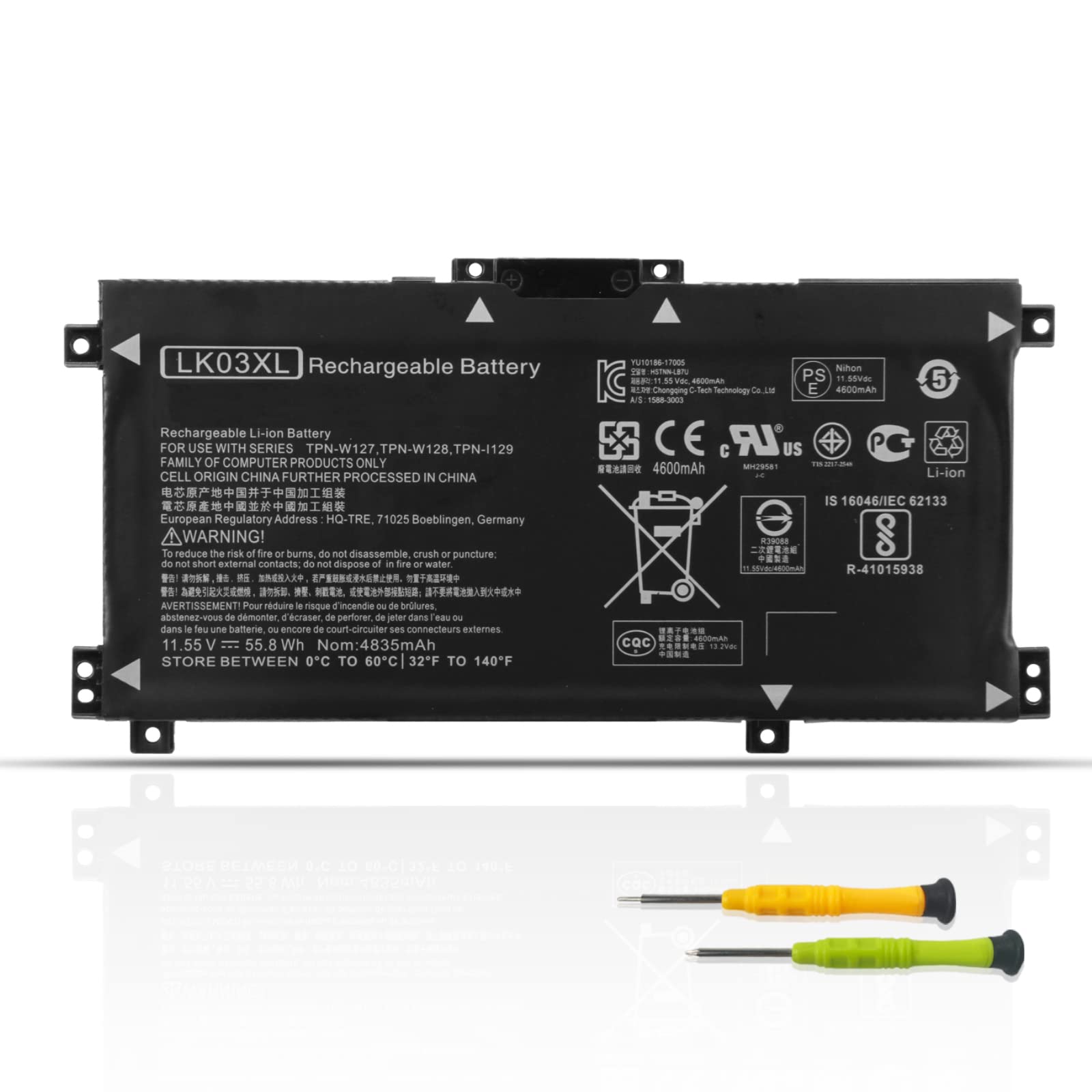 ANTIEE LK03XL Laptop Battery for HP Envy X360 Convertible 17-AE 17M-AE 17T-AE 17-BW 17M-BW 17-CE 17M-CE 17T-CE 17T-BW 15-BP 15M-BP 15-BQ 15M-BQ 15M-CP 15M-CN0XXX L09281-855 916814-855