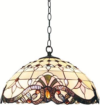 Continental Barock Restaurant Deckenleuchte Anhanger Lampen Tiffany Esszimmer Bar Zahler Hangelampe Kuche Raum Glas Lampenschirm Kette Anhanger Leuchten Amazon De Beleuchtung