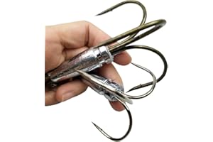 LAXYGO Snagging Hooks Snagging Weighted Treble Hooks 2pcs/Pack Fishing Hooks 5 Sizes 0.7oz 1.1oz 1.6oz 2.1oz 2.8oz