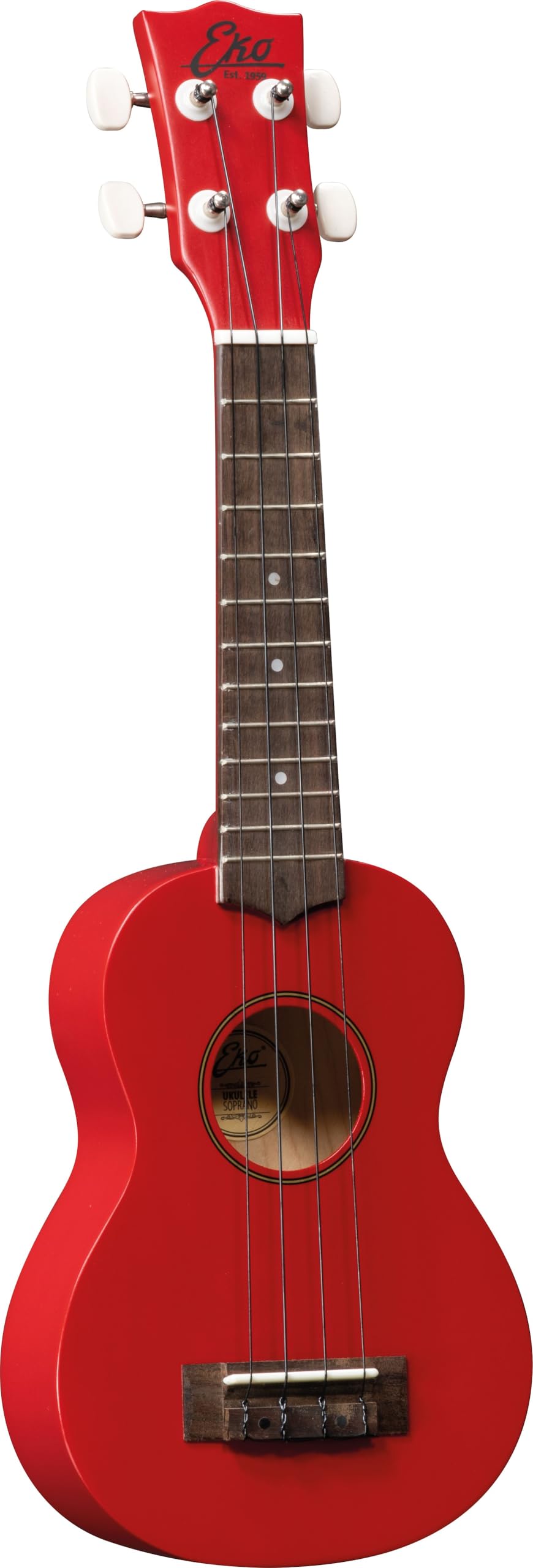 EKO Guitars Primo, 4-String Ukulele, Red (06201014)
