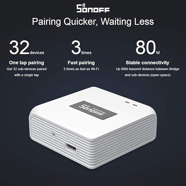 Leeofty ZBBridge Smart ZigBee Bridge Smart Home Hub Automatizacin Sistema de Controlador Soporte EWeLink Compatible con Amazon Asistente de