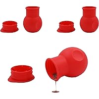 3pcs Silicone Chocolate Melting Pot Chocolate/ Butter/ Cheese/ Caramel/ Nonstick Candy Microwave Melter Heat Milk Sauce…