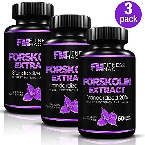 GMP 125 mg Forskolin For Weight Loss 3 Pack by Fitness Mac
