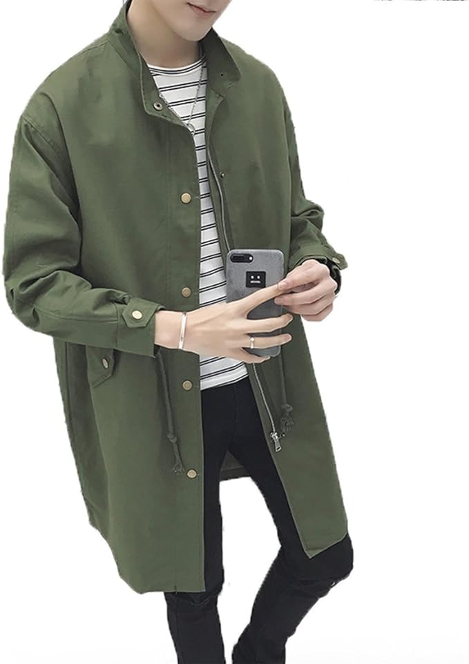 Amazon Gfmade ミリタリージャケット メンズ スプリングコート 春秋 コート ジャケット メンズ 春物 コート ゆったり カジュアル 大きいサイズ コート ジャケット 通販