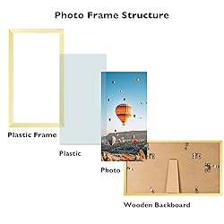 JCJMY 4x8 Picture Frame Gold for Wall Hanging or
