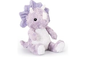 VANLINNY NEW Valentines Day Gifts for Kids/Her/Girls, Cute Purple Dinosaur Stuffed Animals, Cuddly Dinosaur Plush Toy for Kids, Huggable Triceratops for Baby, Birthday Xmas Gifts for Ages 2 to 8