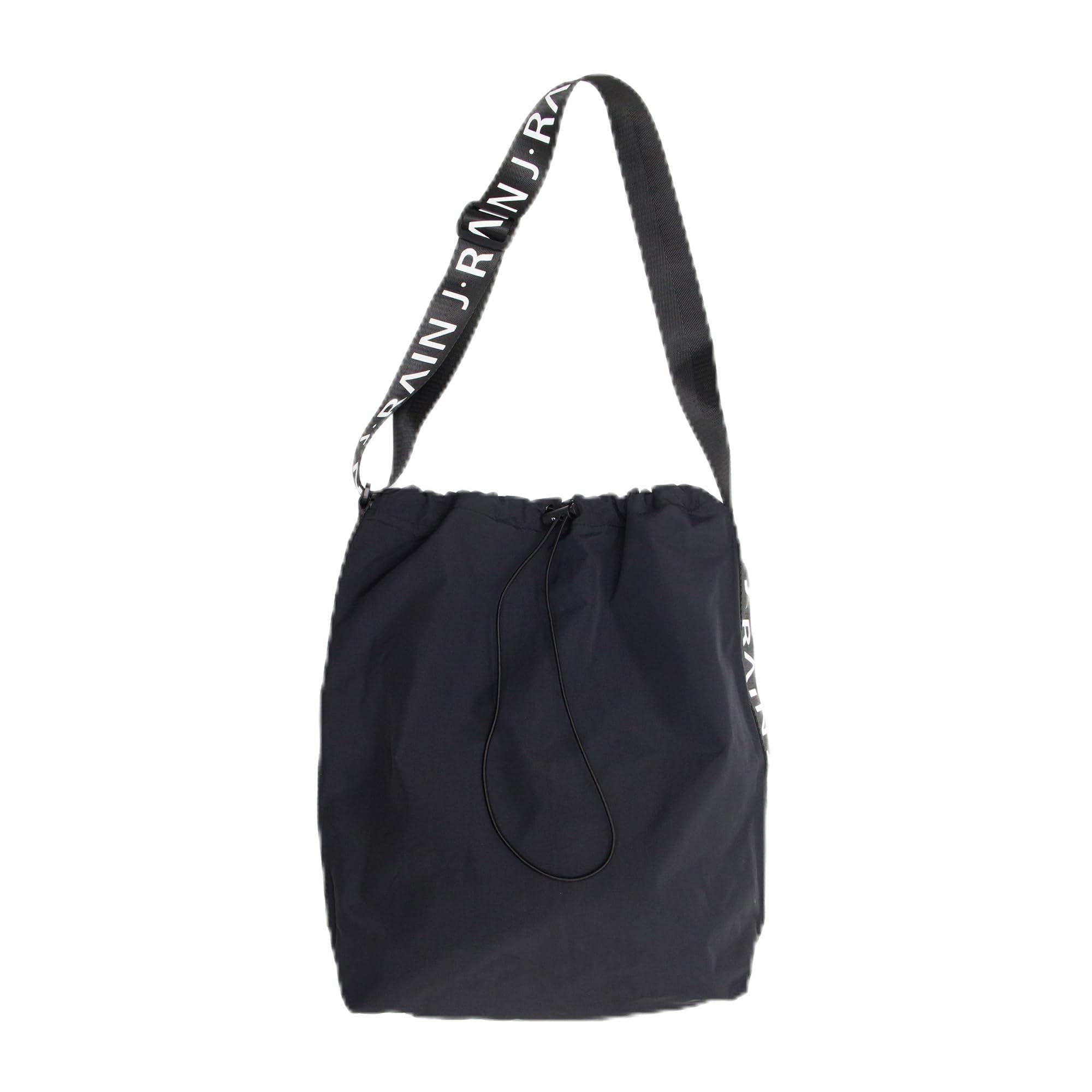 Photo 1 of Drawstring Shoulder Bag for Women Men,Large Capacity,Nylon Crescent Crossbody for Work Travel,Daily Use (Black)