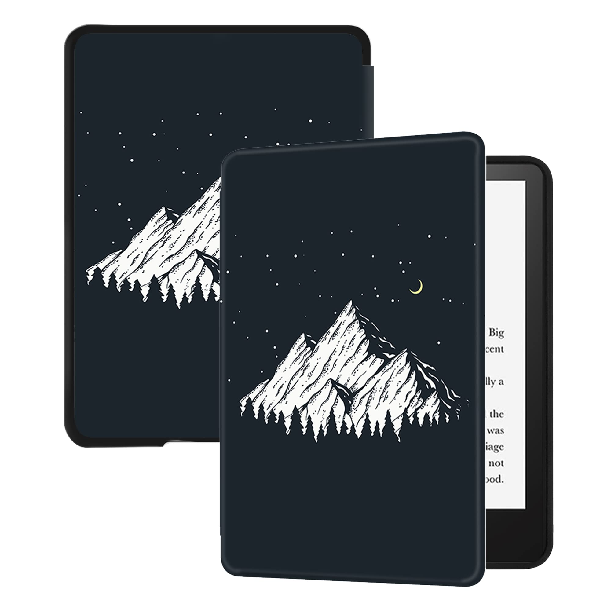 Huasiru Case for All-New Kindle Paperwhite with 6.8" Display (11th Gen-2021 Release Only - Will Not fit Prior Generation Kindle Devices) with Auto Wake/Sleep, Mountain — image 1