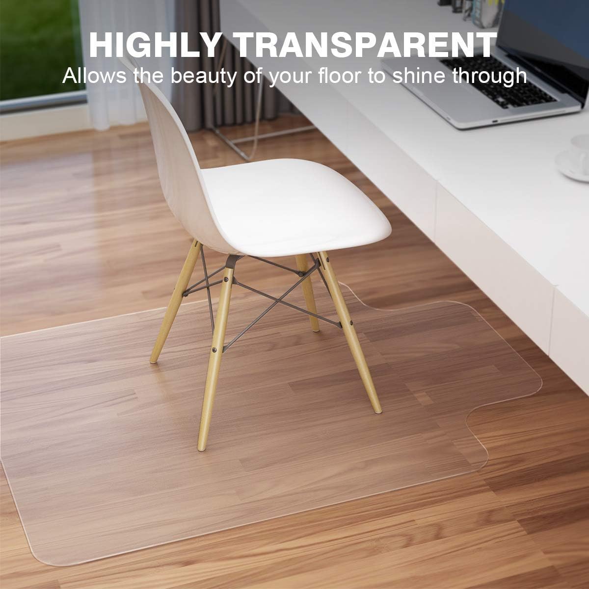 15mm T Sturdy Desk Chair Mat For Hardwood Floors Transparent Non Slip Premium Quality Floor Mat 36 X 48 Office Products Office Furniture Accessories Environews Tv