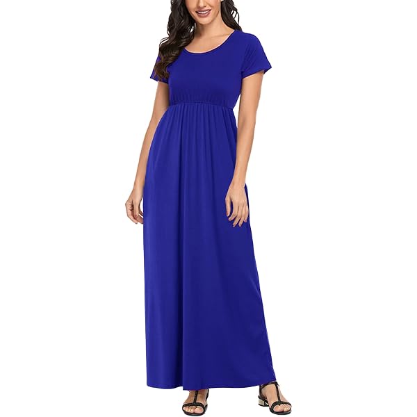 Lacavocor Women's Summer Maxi Dress - Sleeveless Tank Top Long Dress With Floral/Striped Print, Boho Casual Beach Dress For Vacation, Wedding, Office | Loose Fit