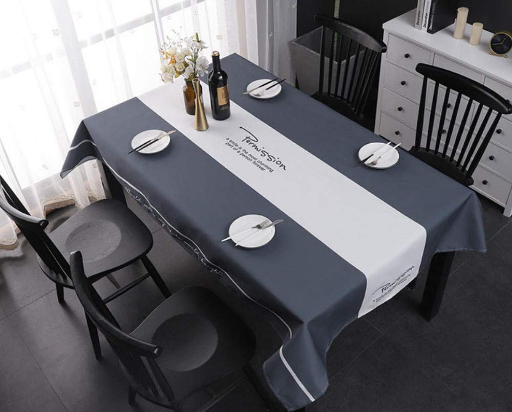 HACLJPP Table Cloths Rectangular，Cotton And Linen Tableclothgray，Anti