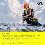 BearTOOLS Tool Lanyard Bungee Strap Screw Locking Carabiner Yellow Fall view 5