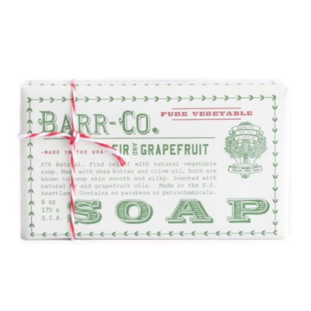 Barr-Co Fir and Grapefruit Moisturizing Bar Soap 6 oz.