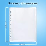 G4Gadget 200 Quality Punched Pockets A4 50 Micron Crystal Clear view 6